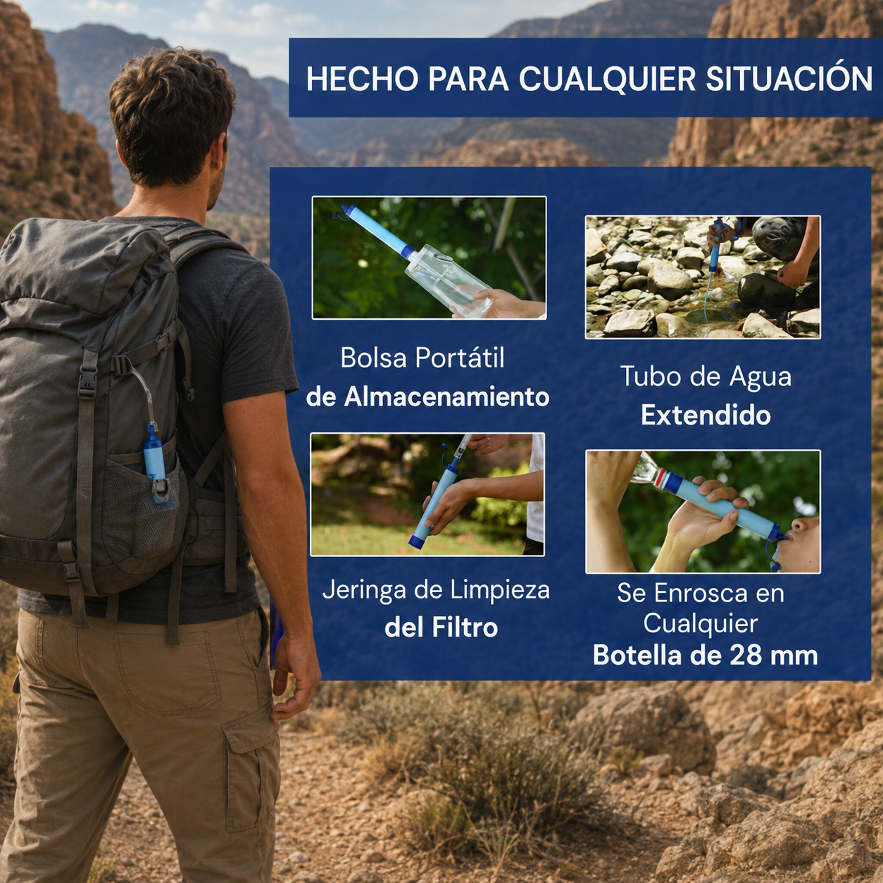 NestGuard™ Filtro de Agua de Emergencia
