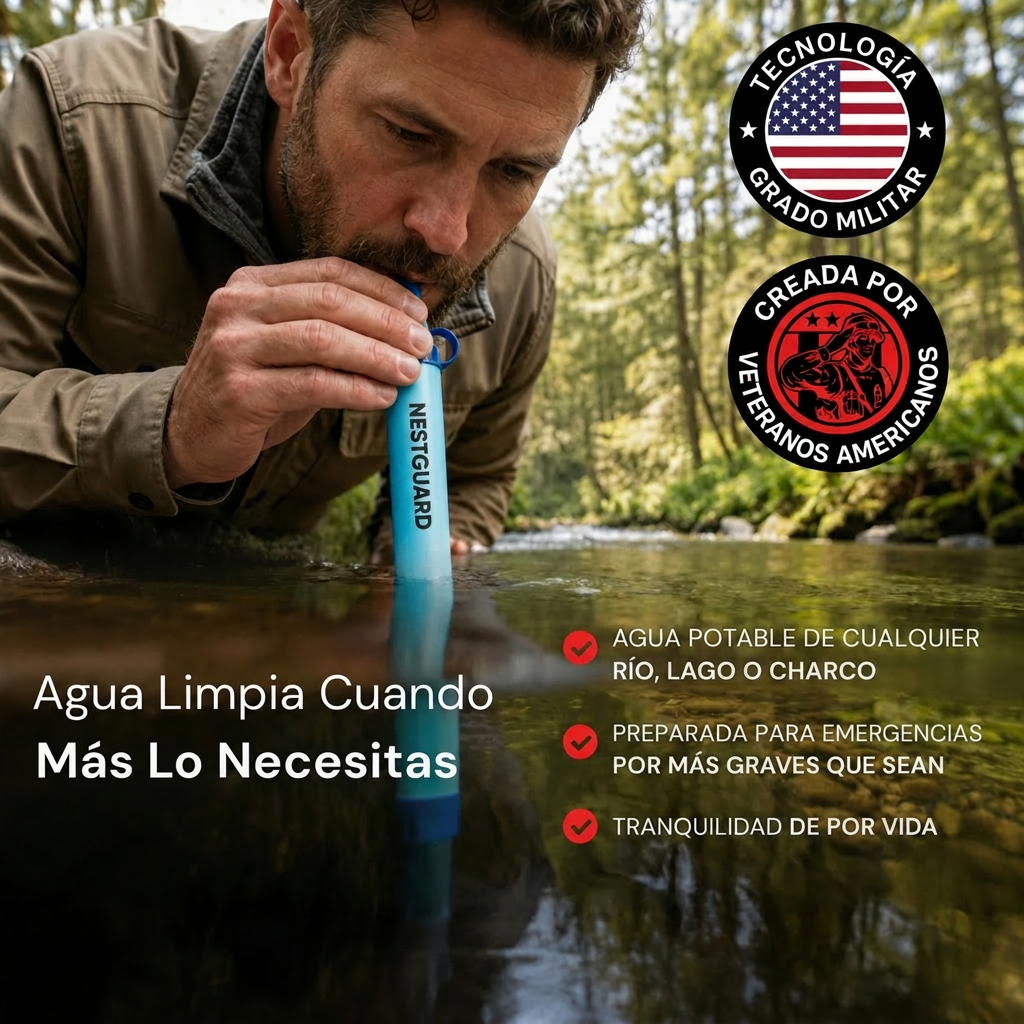 NestGuard™ Emergency Water Filter Straw